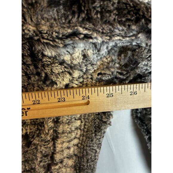 SpiritHoods Jacket Mens M Faux Fur Grey Hawk Crewneck Sweater Eco Friendly Luxe - Picture 6 of 7